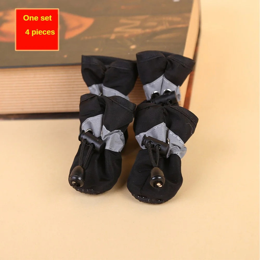 Waterproof Dog Shoes 4 Pack – Rain Boots Paw Protectors Small Dogs