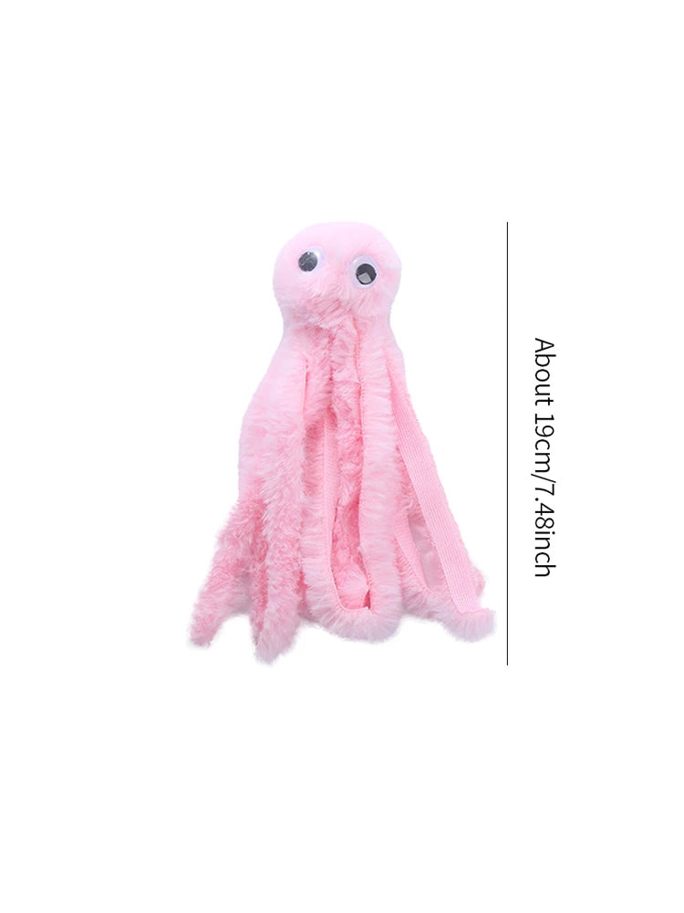 Plush Octopus Cat Toy – Soft Interactive Chew Toy