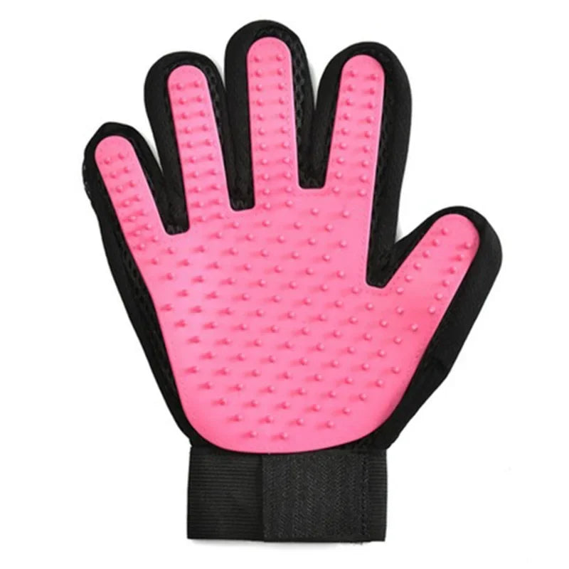 Pet Grooming Glove for Dogs & Cats – Gentle Deshedding Hair Remover Mitt