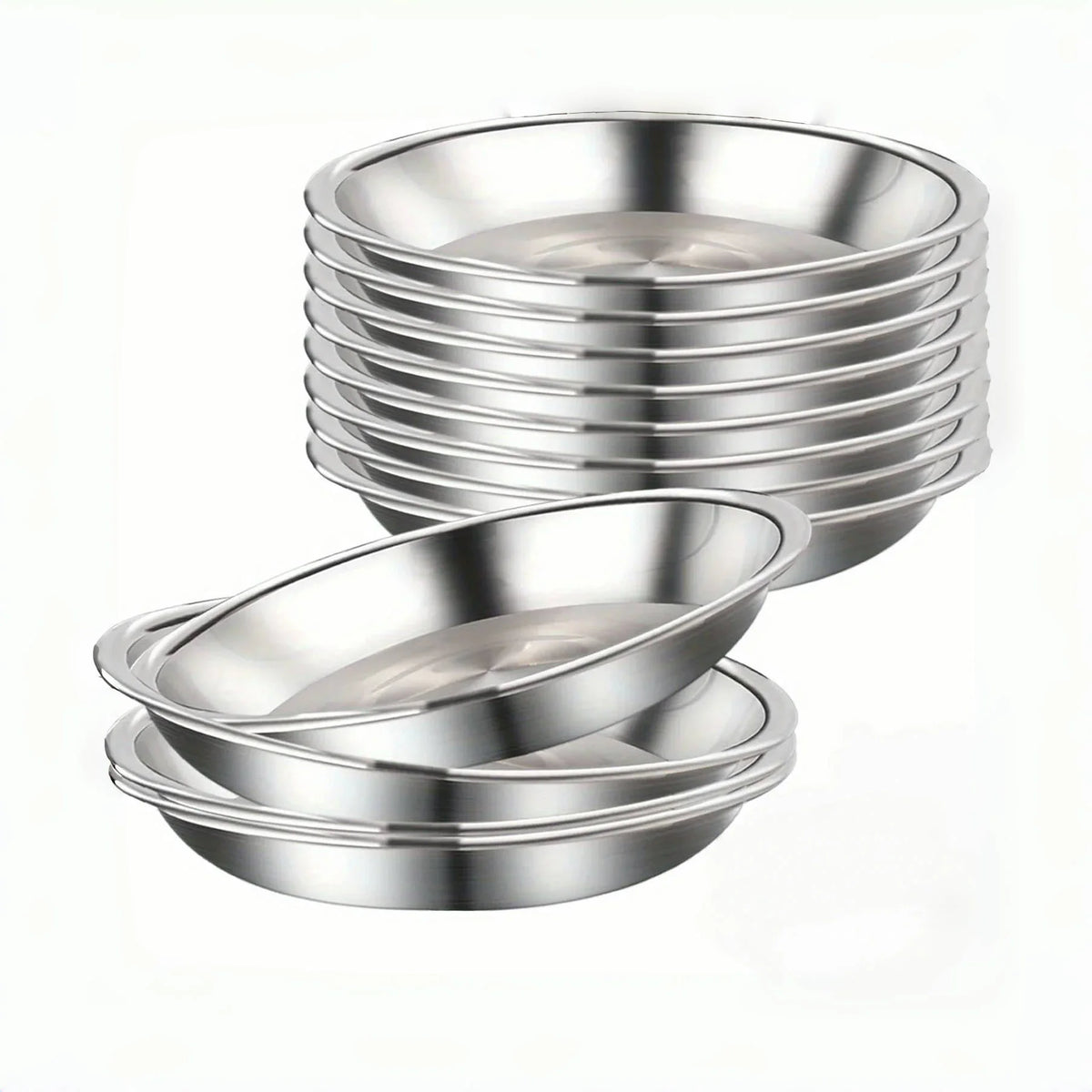 Stainless Steel Cat Bowl Set – Wide Anti-Tip Low-Profile Feeder