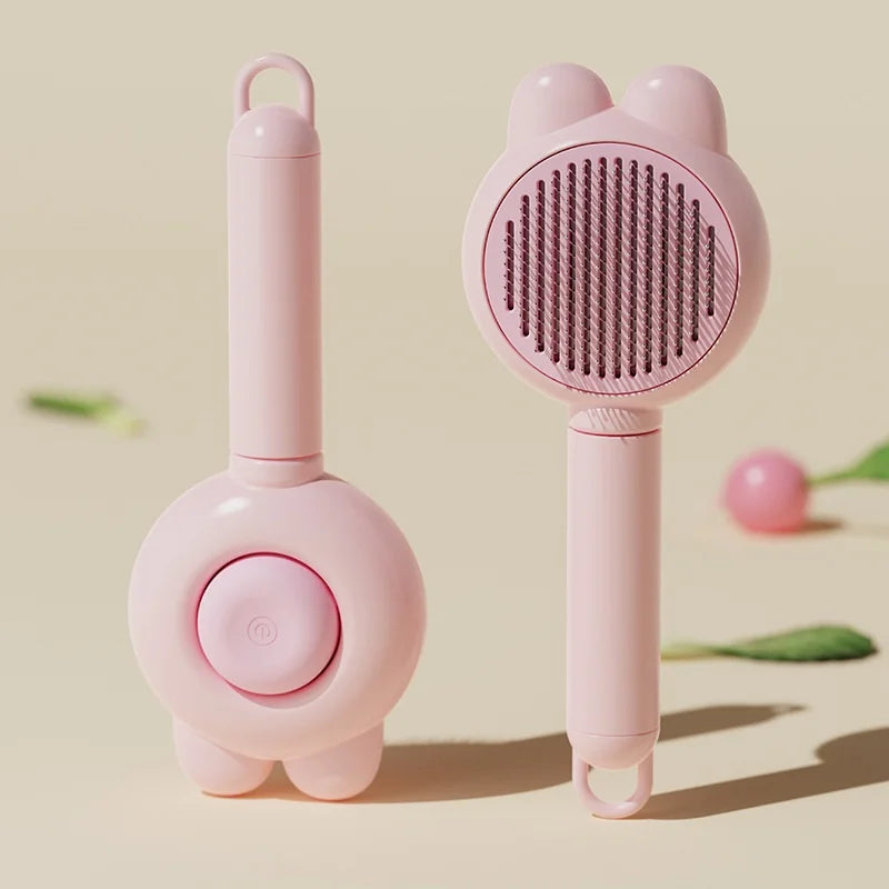 Self-Cleaning Dog Comb – One-Button Pet Hair Remover Brush