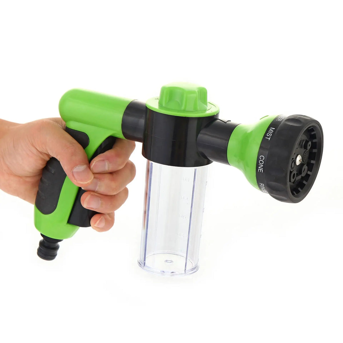 8-in-1 Dog Shower Sprayer – High-Pressure Pet Bath Hose Nozzle with Foam