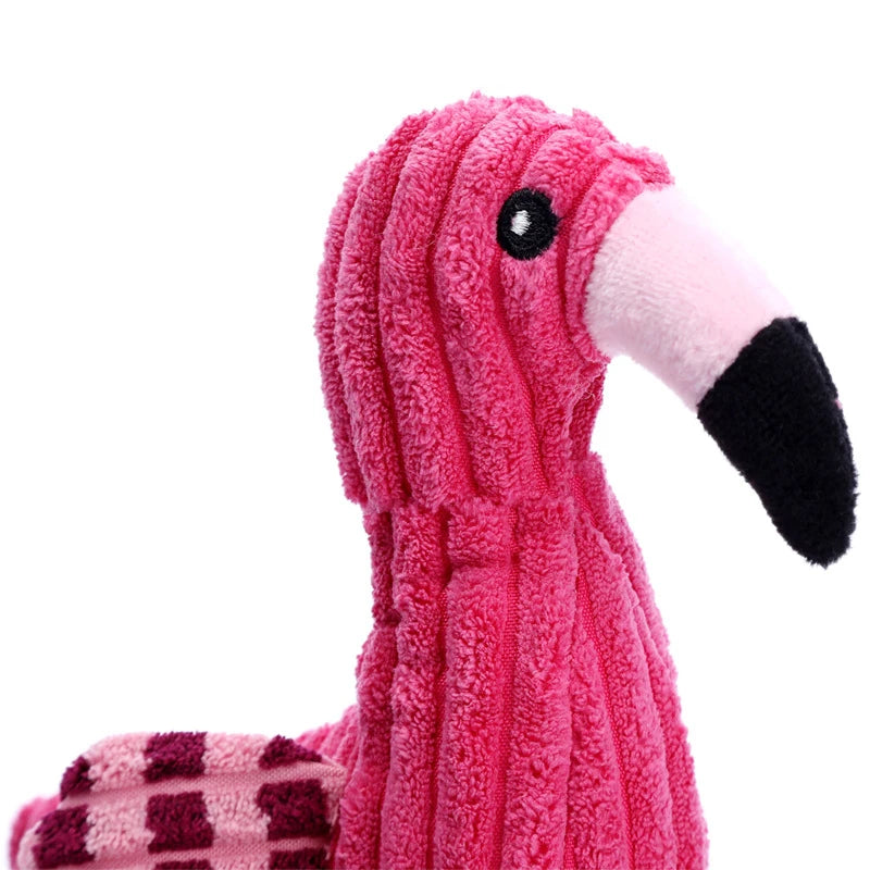 Squeaky Corduroy Animal Dog Toy – Bite-Resistant Plush Toy