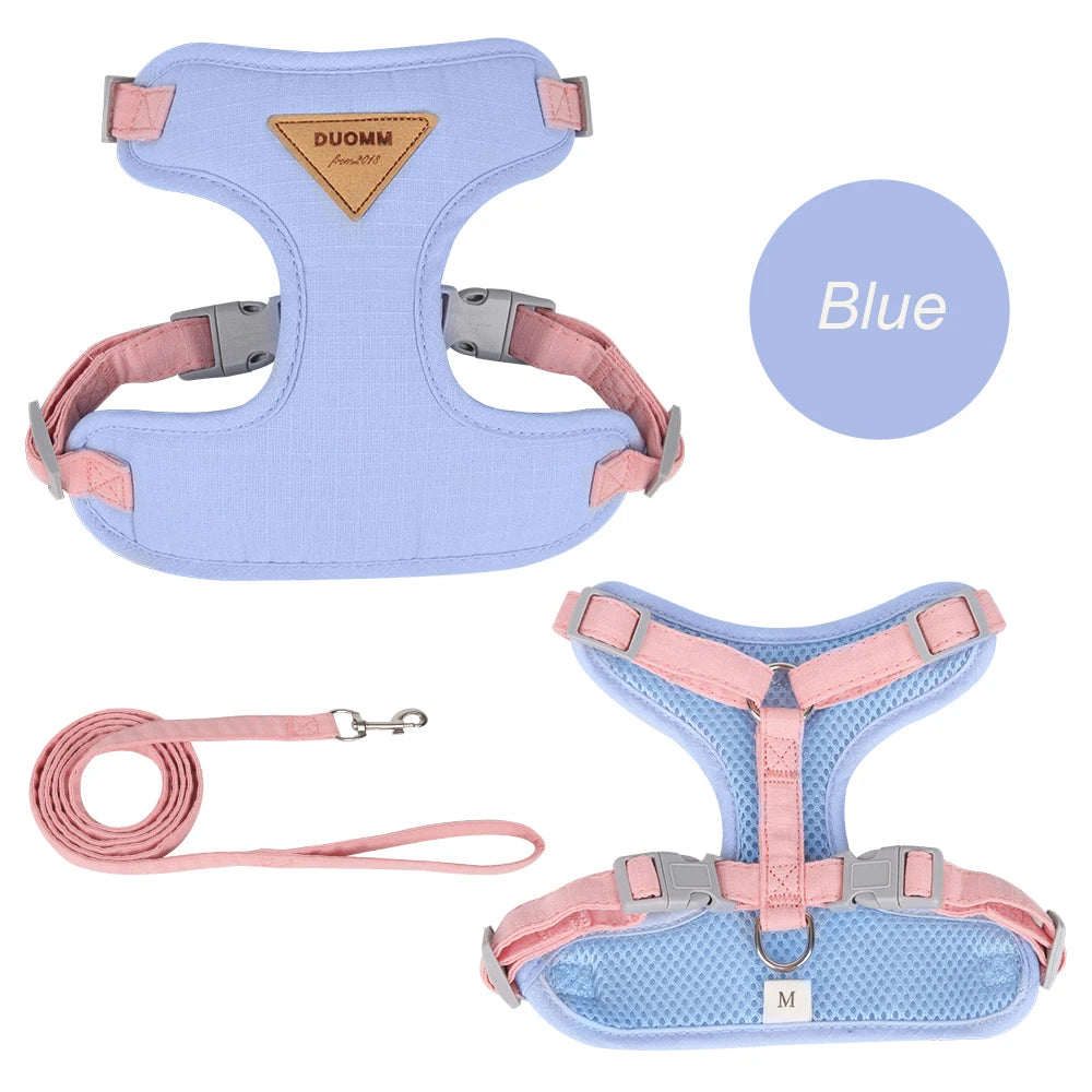 Cat & Small Dog Harness and Leash Set – Breathable Walking Vest