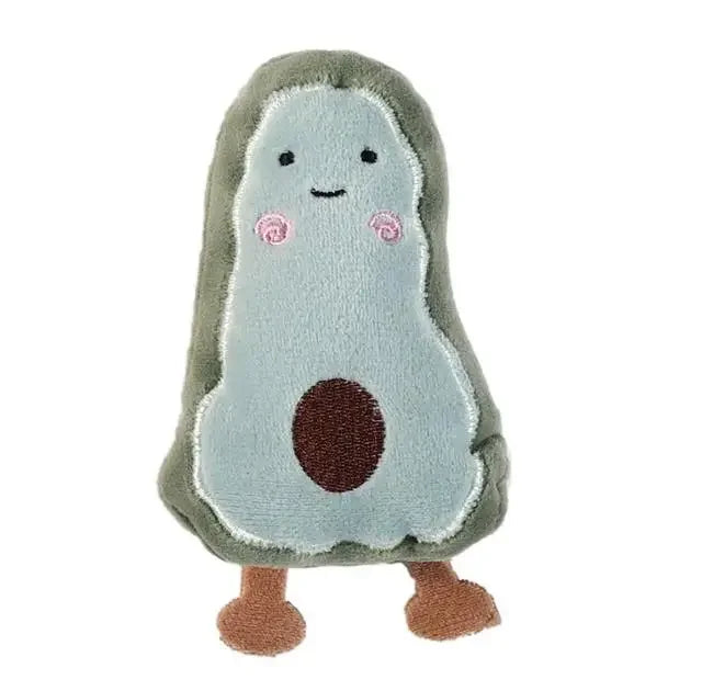 Avocado & Watermelon Plush Pet Toy – Squeaky Toy Dogs & Cats