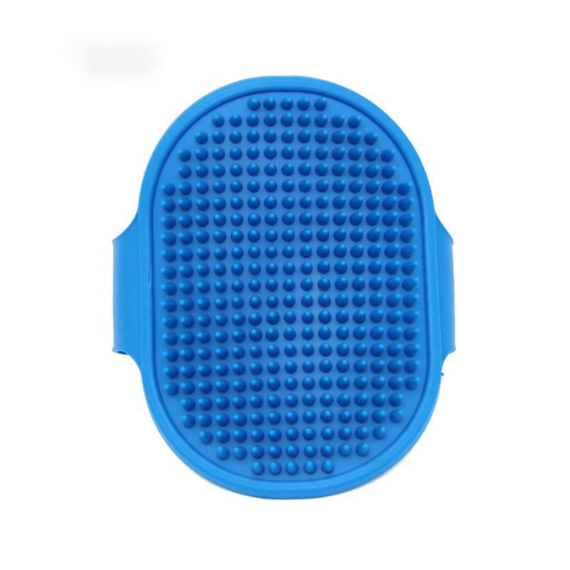 Silicone Dog Bath Brush – Soft Rubber Massage Comb for Pets