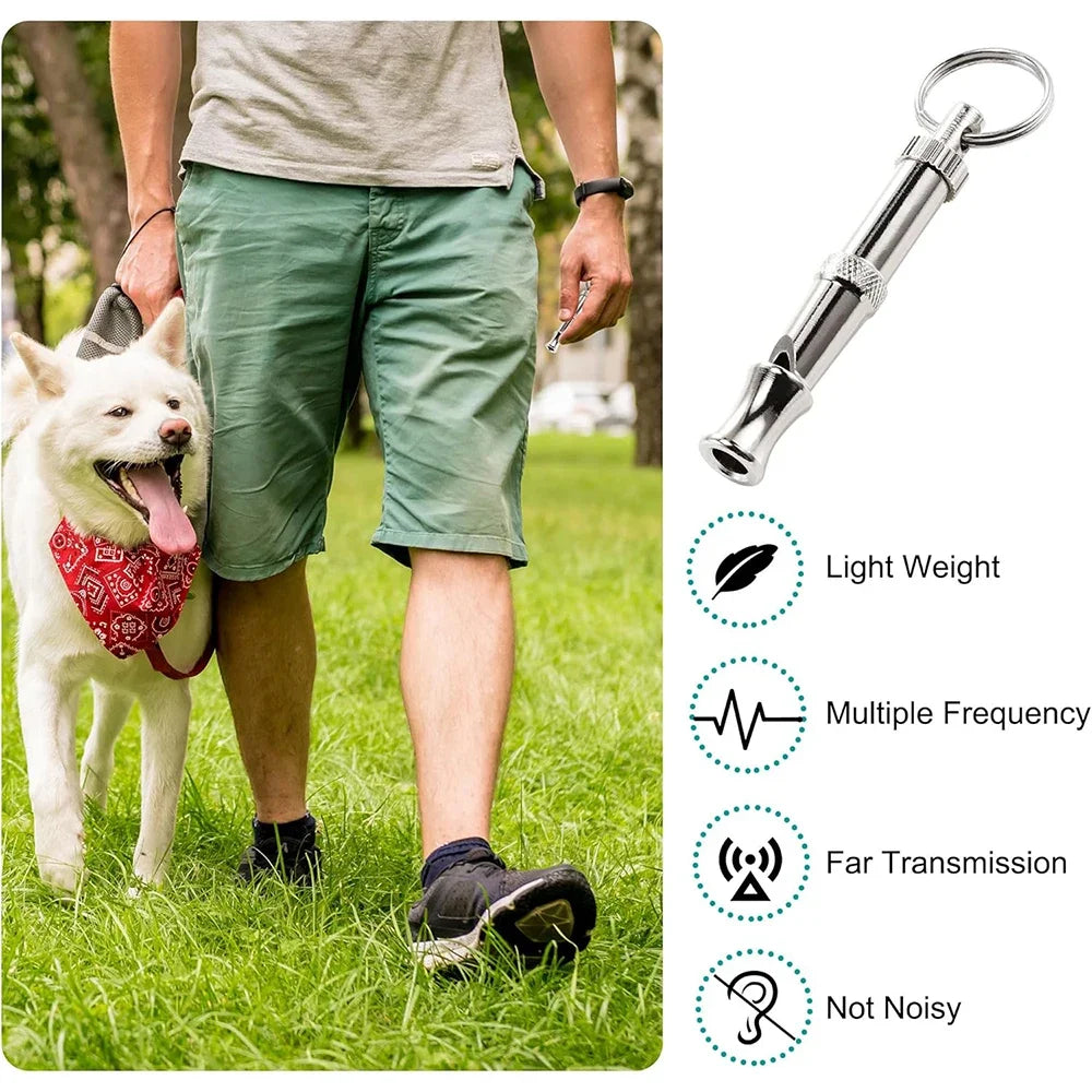 Ultrasonic Dog Whistle – Adjustable Stainless Training Whistle