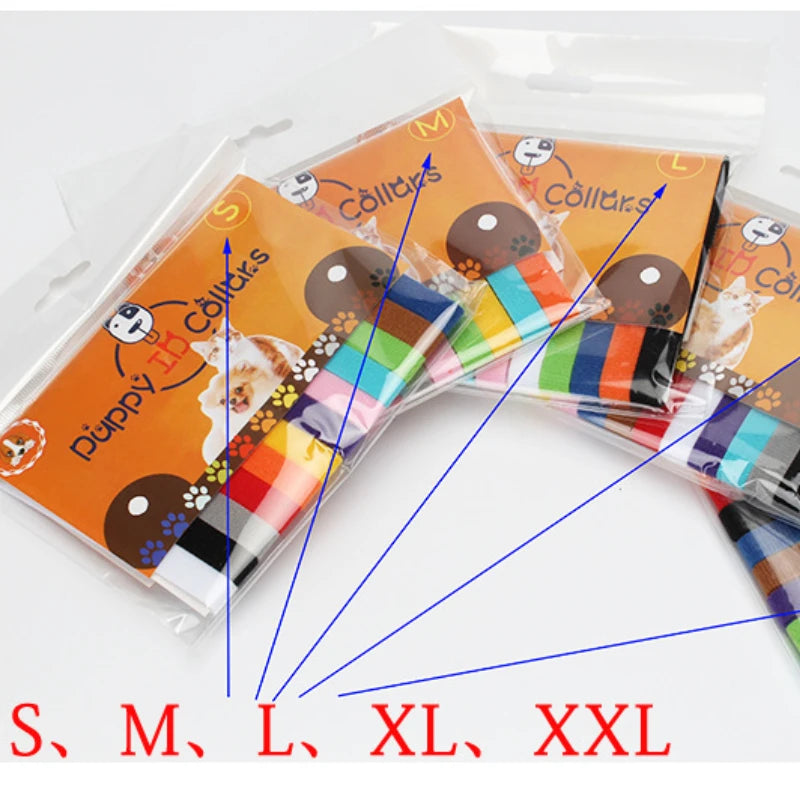 Puppy ID Collars 12 Pack – Soft Hook & Loop Whelping Collars