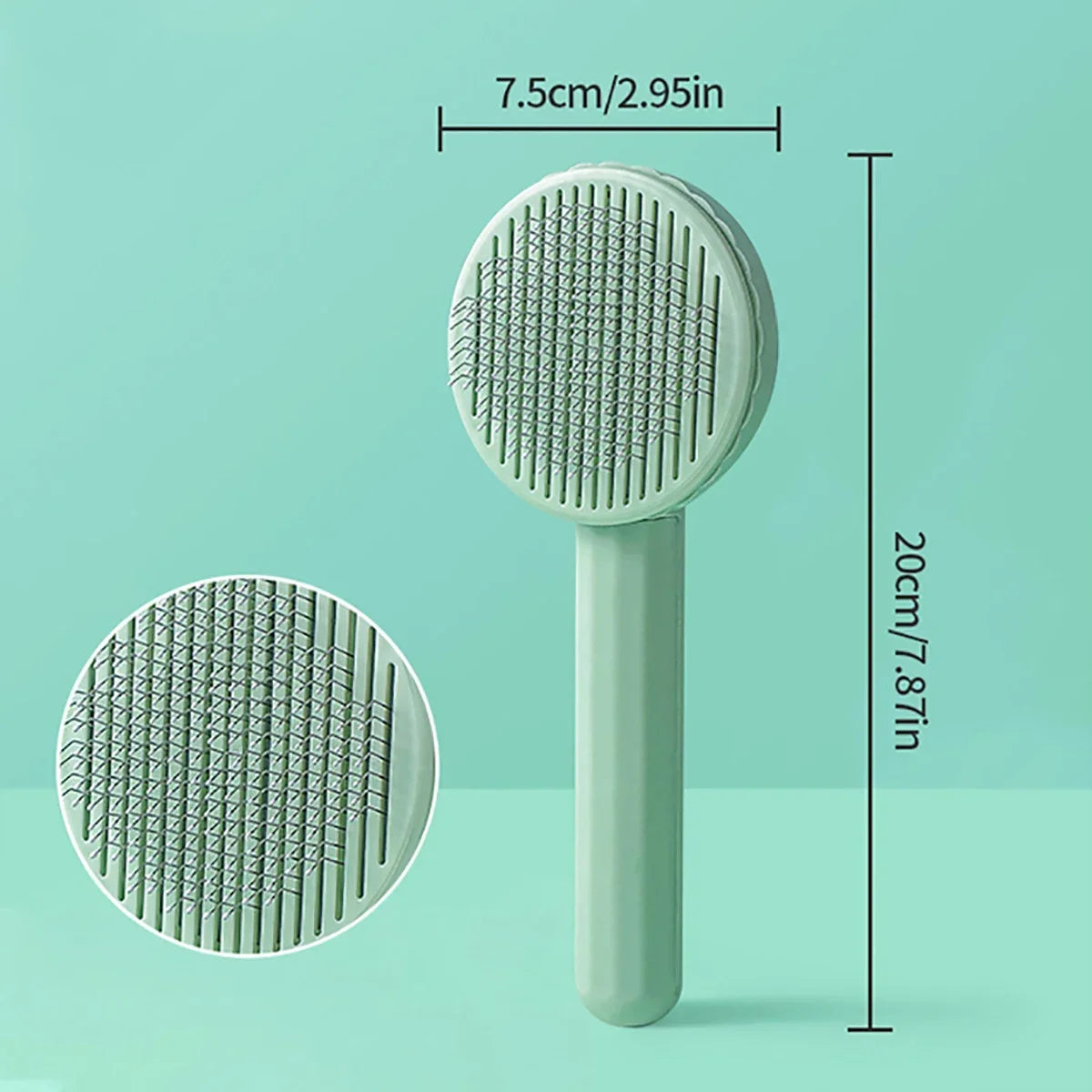 Stainless Steel Pet Comb – Long Hair Dog & Cat Grooming Comb