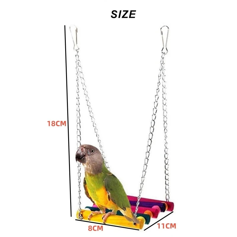 Bird Hammock Swing – Hanging Toy for Parrots, Budgies & Cockatiels