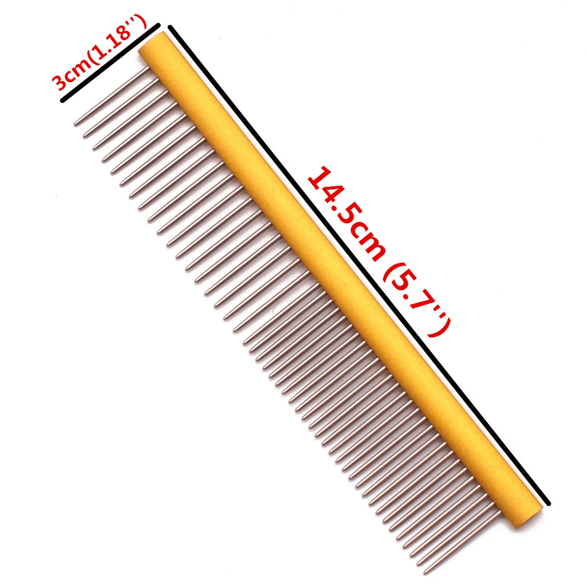 Aluminium Pet Grooming Comb – Professional Dog & Cat Detangler