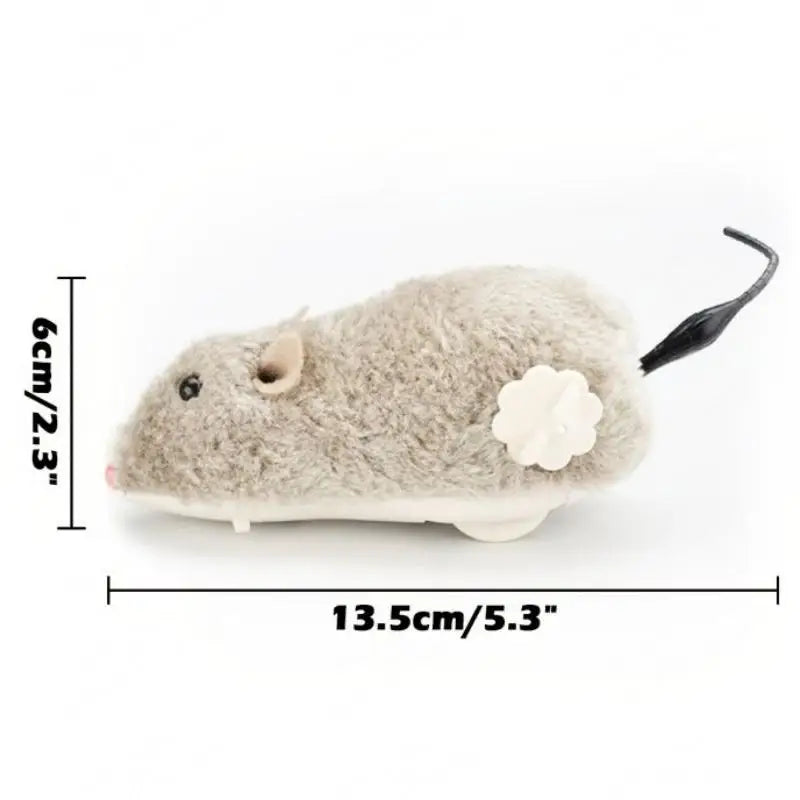 Lifelike Plush Mouse Cat Toy – Realistic Rat Toy with Tail for Cats