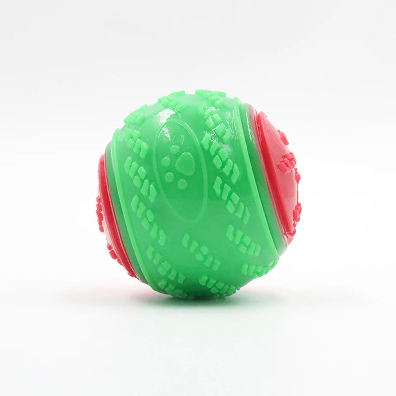 Squeaky TPR Dog Ball – Soft Teeth Cleaning Chew Toy