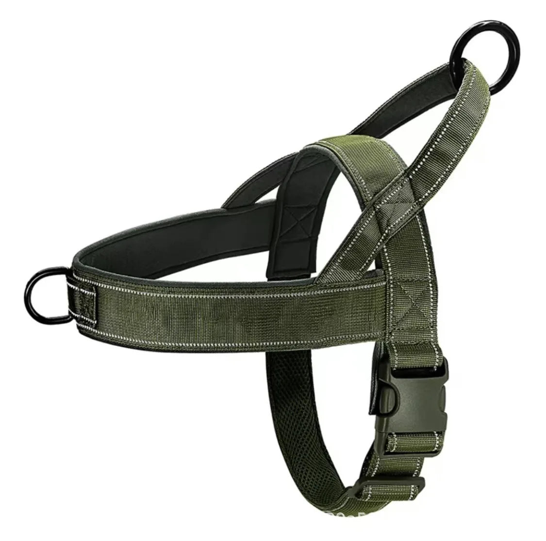 Tactical No-Pull Dog Harness – Heavy-Duty Padded for Large Dogs