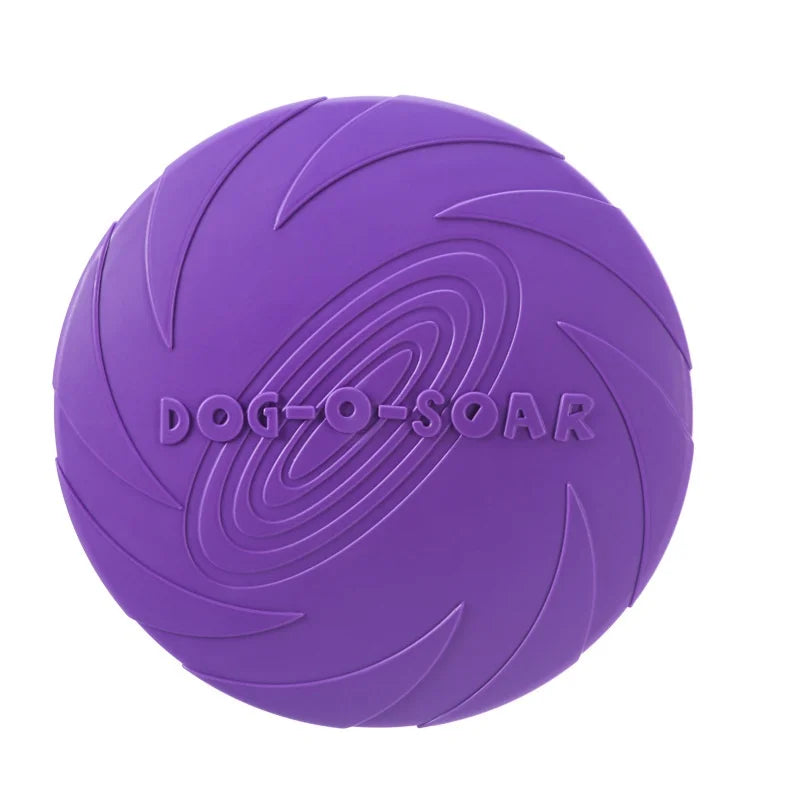 Silicone Flying Saucer Dog Toy – Chew-Resistant Disc for Dogs & Cats