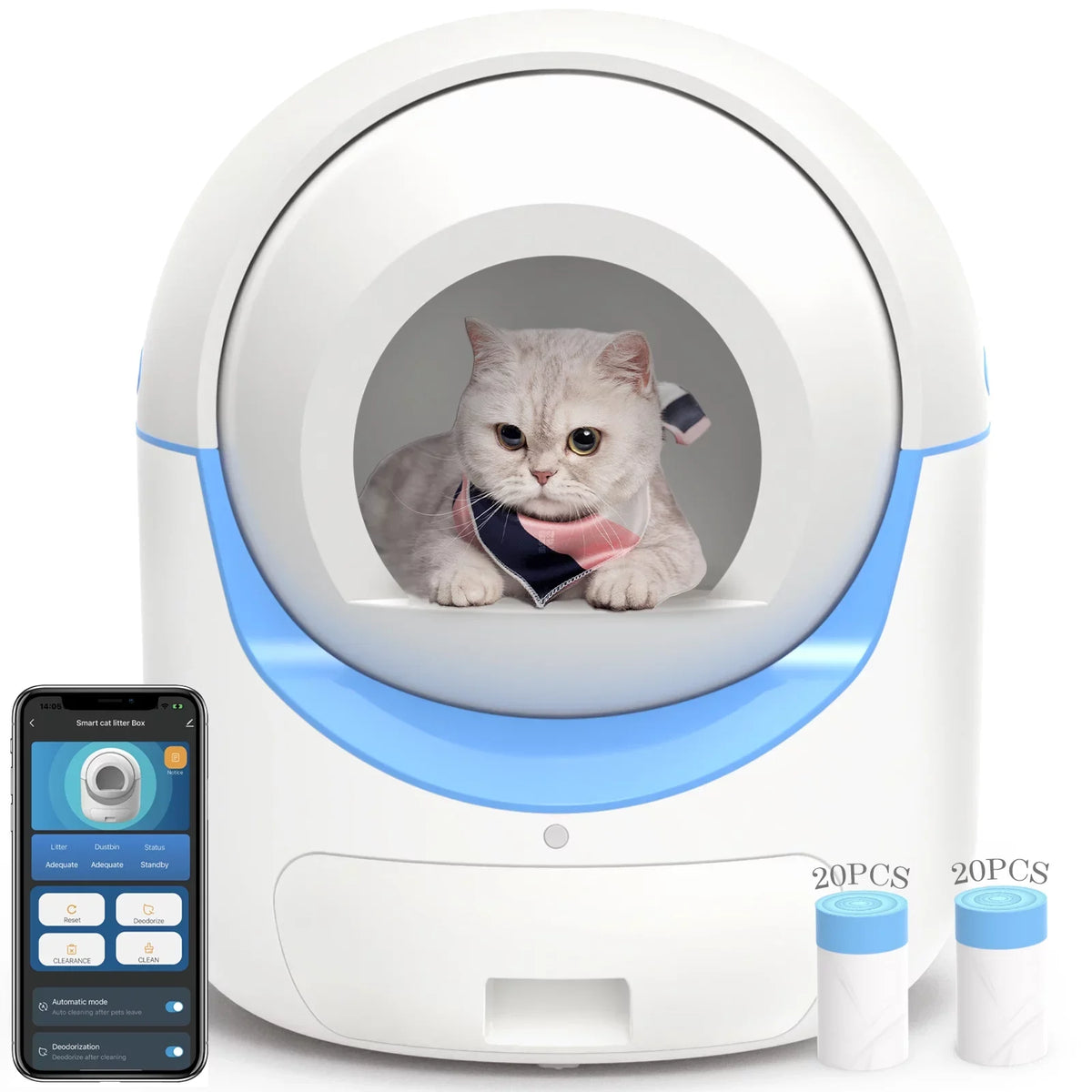 Self Cleaning Cat Litter Box — image 1 — Pets Stuff Australia