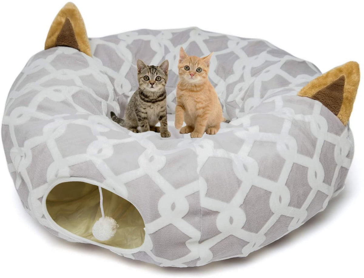 Cat Dog Tunnel Bed with Cushion Tube Toys Oxford Cloth Large... — image 1 — Pets Stuff Australia