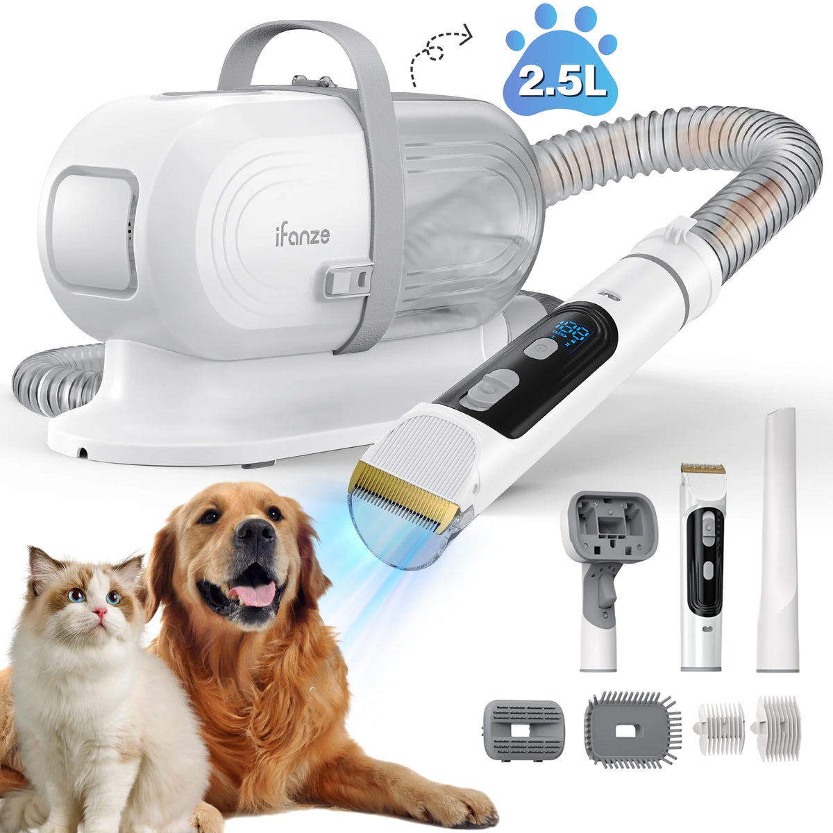 14Kpa Dog Grooming Kit & Vacuum — image 1 — Pets Stuff Australia