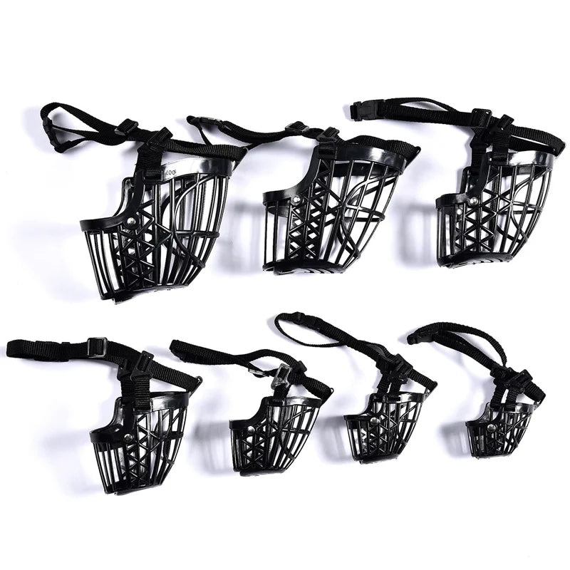 Adjustable Dog Muzzle – Breathable Mesh Mouth Cover Small to Large Dogs