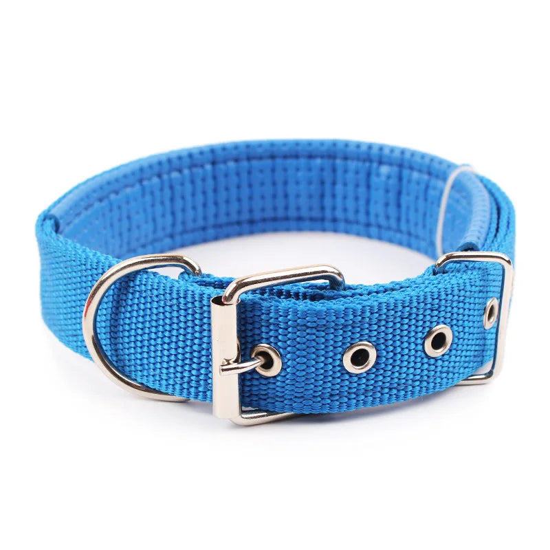 Nylon Dog Collar – Solid Colour Collar Small, Medium & Large Dogs