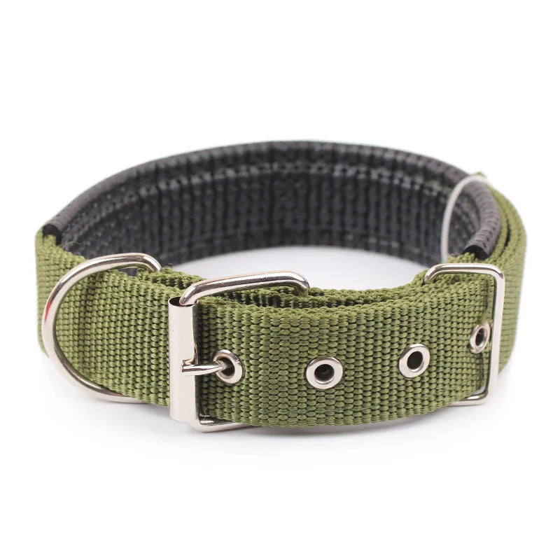 Nylon Dog Collar – Solid Colour Collar Small, Medium & Large Dogs