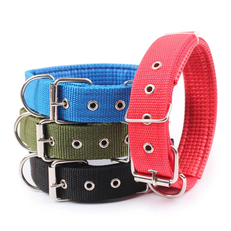 Nylon Dog Collar – Solid Colour Collar Small, Medium & Large Dogs