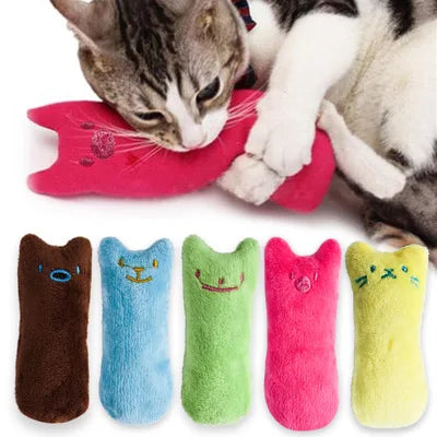 Catnip Plush Chew Toy – Interactive Teeth Grinding Cat Toy