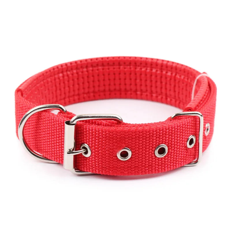 Nylon Dog Collar – Solid Colour Collar Small, Medium & Large Dogs
