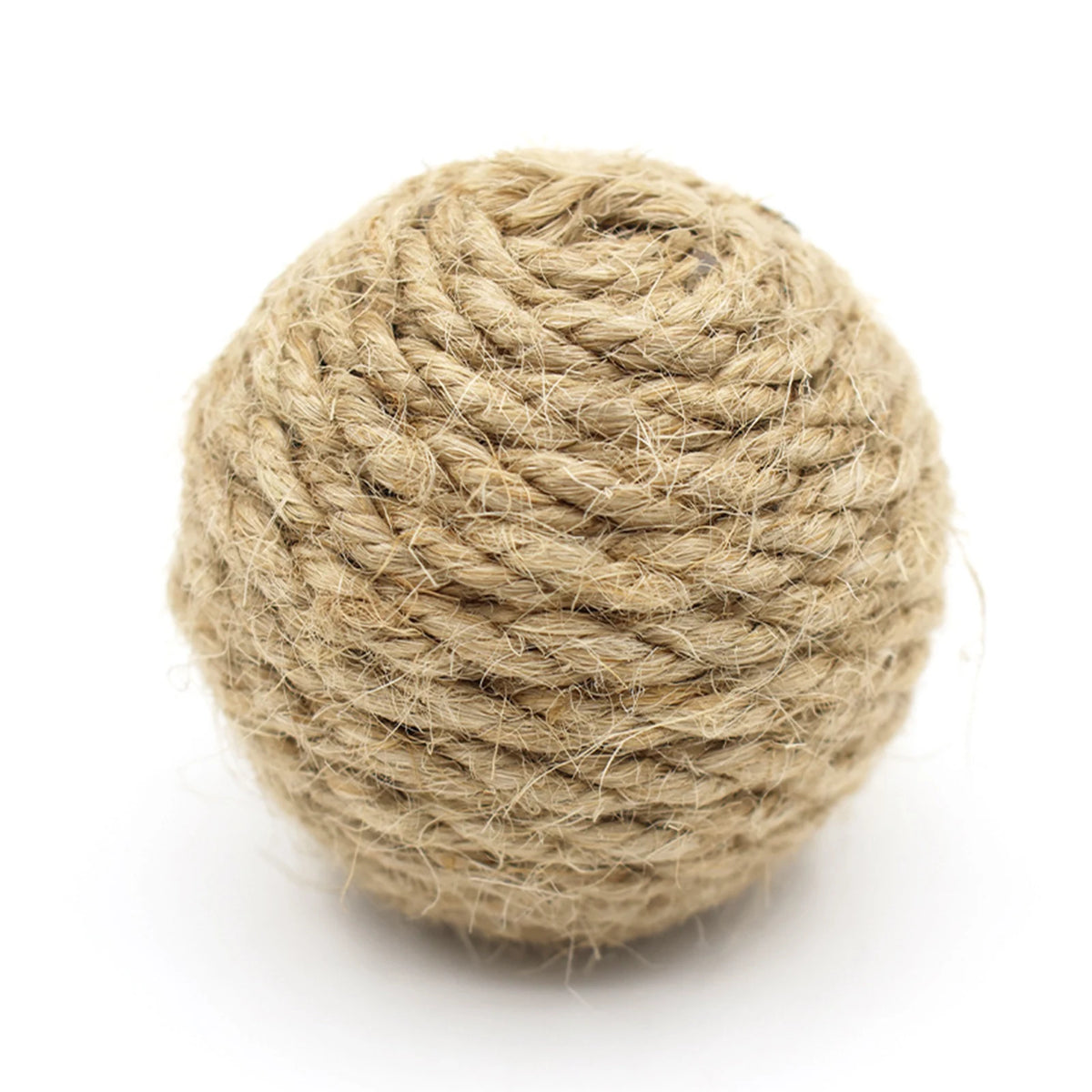 Hand-Woven Hemp Cat Ball – Rolling Rattle Scratch Ball Toy