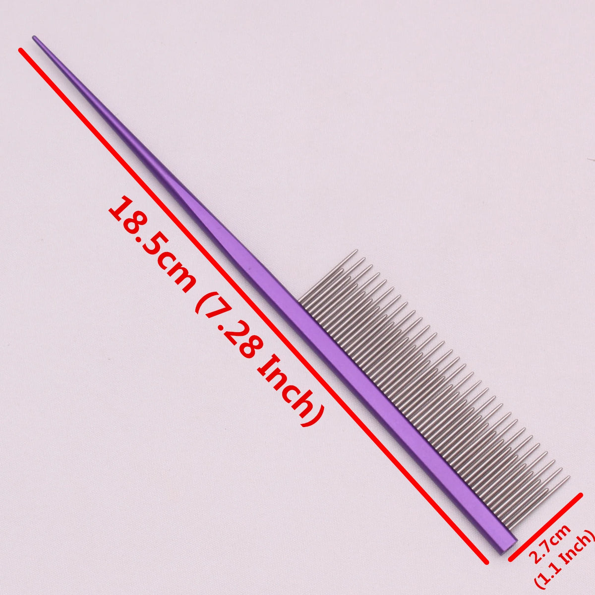 Aluminium Pet Grooming Comb – Professional Dog & Cat Detangler
