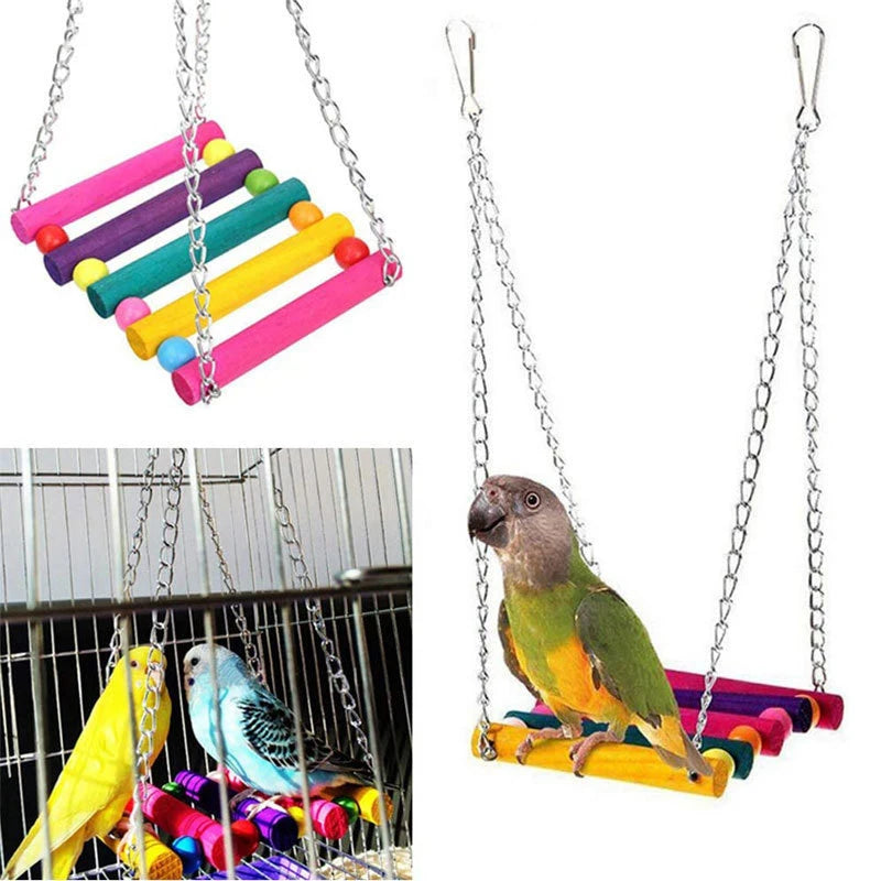 Bird Hammock Swing – Hanging Toy for Parrots, Budgies & Cockatiels
