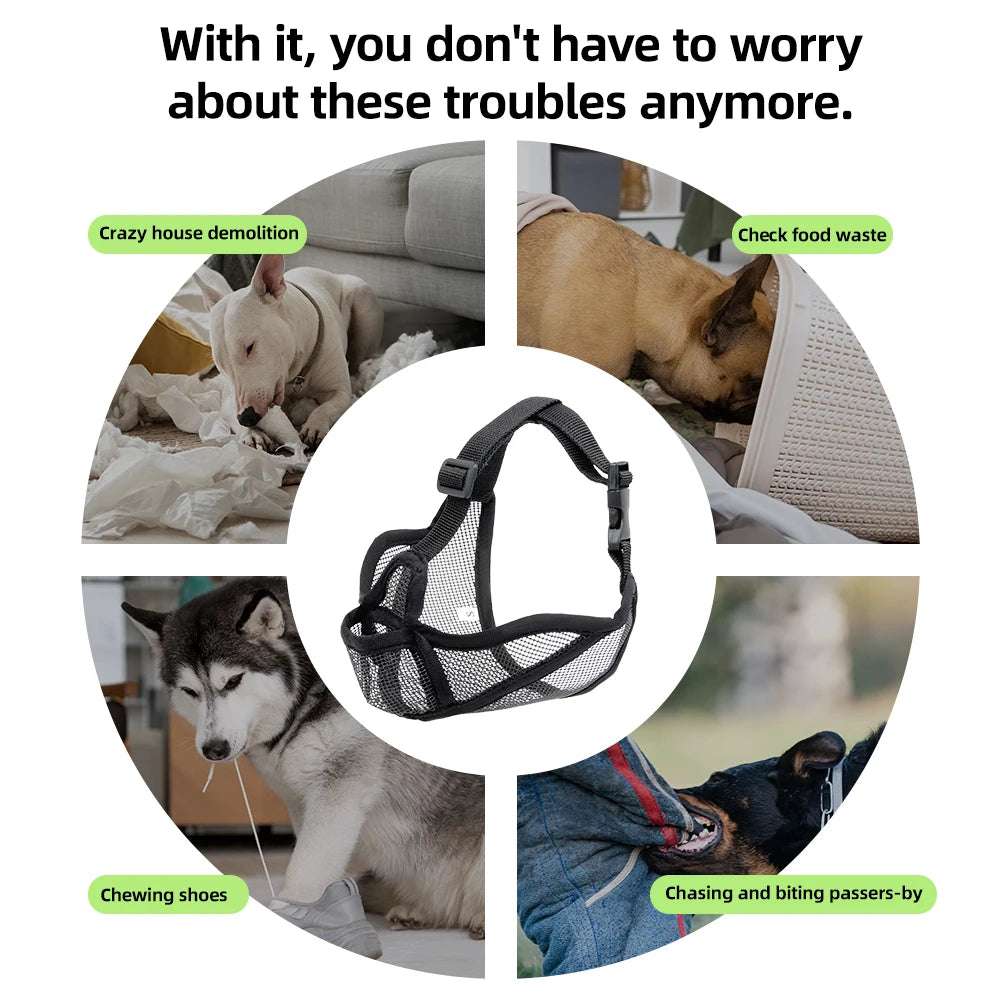 Short-Snout Dog Muzzle – Breathable French Bulldog Muzzle