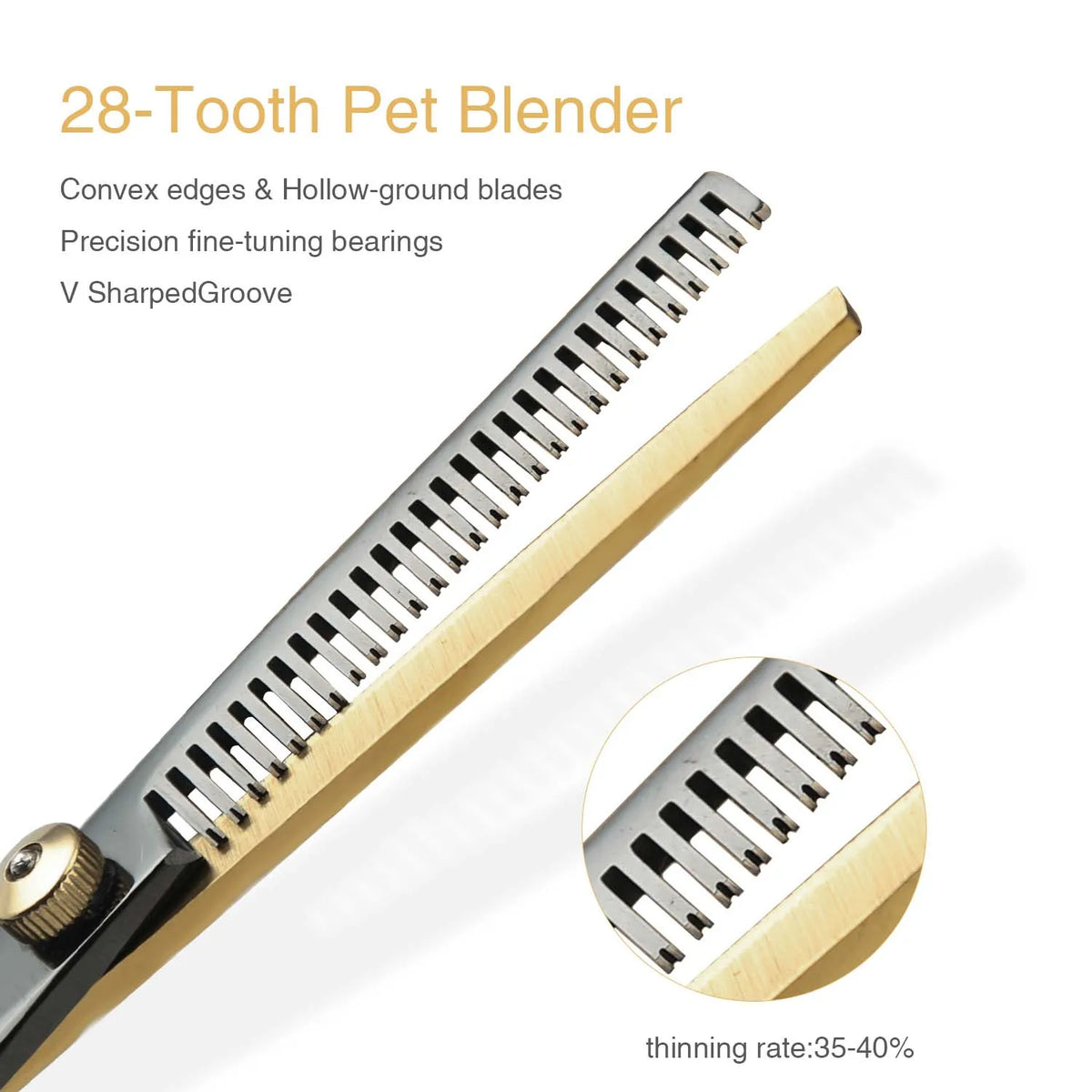 Professional Pet Grooming Scissors – Stainless Steel Dog Hair Shears