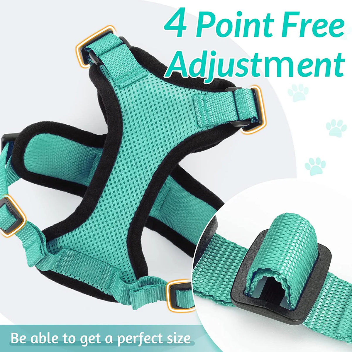 Cat Harness and Leash for Walking – Escape-Proof Soft Adjustable Vest