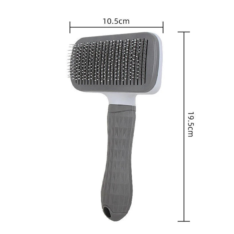 Self-Cleaning Pet Slicker Brush – Dematting Brush Dogs & Cats