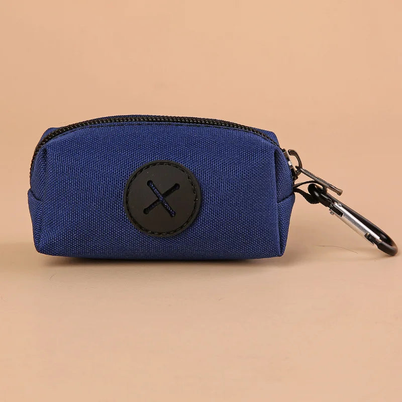 Canvas Dog Poop Bag Holder – Waste Bag Dispenser with Carabiner