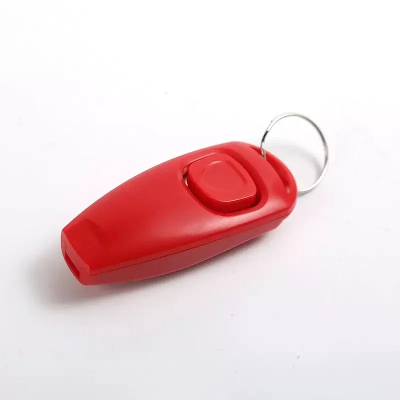 2-in-1 Dog Training Clicker & Whistle – Pet Trainer with Keyring