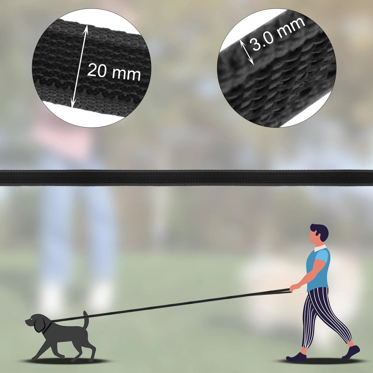 Long Dog Training Leash 1.5–15m – Recall Lead for Small to Large Dogs