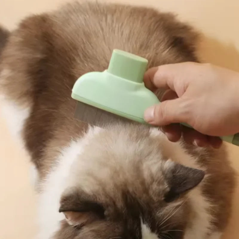 Self-Cleaning Dog Comb – One-Button Pet Hair Remover Brush