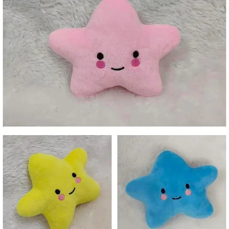 Squeaky Plush Star Toy – Cute Chew Toy for Dogs & Cats