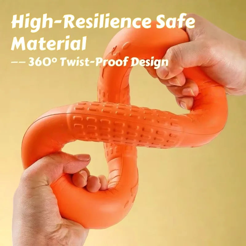 Floating EVA Dog Flying Disc & Tug Ring – Chew-Resistant Fetch Toy