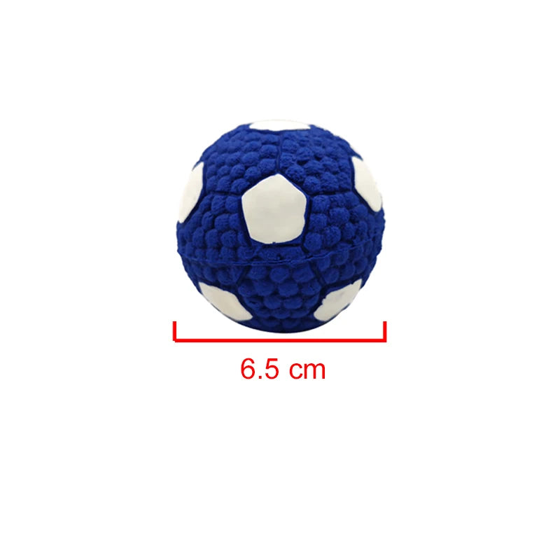Natural Latex Squeaky Dog Balls – Interactive Chew Toy