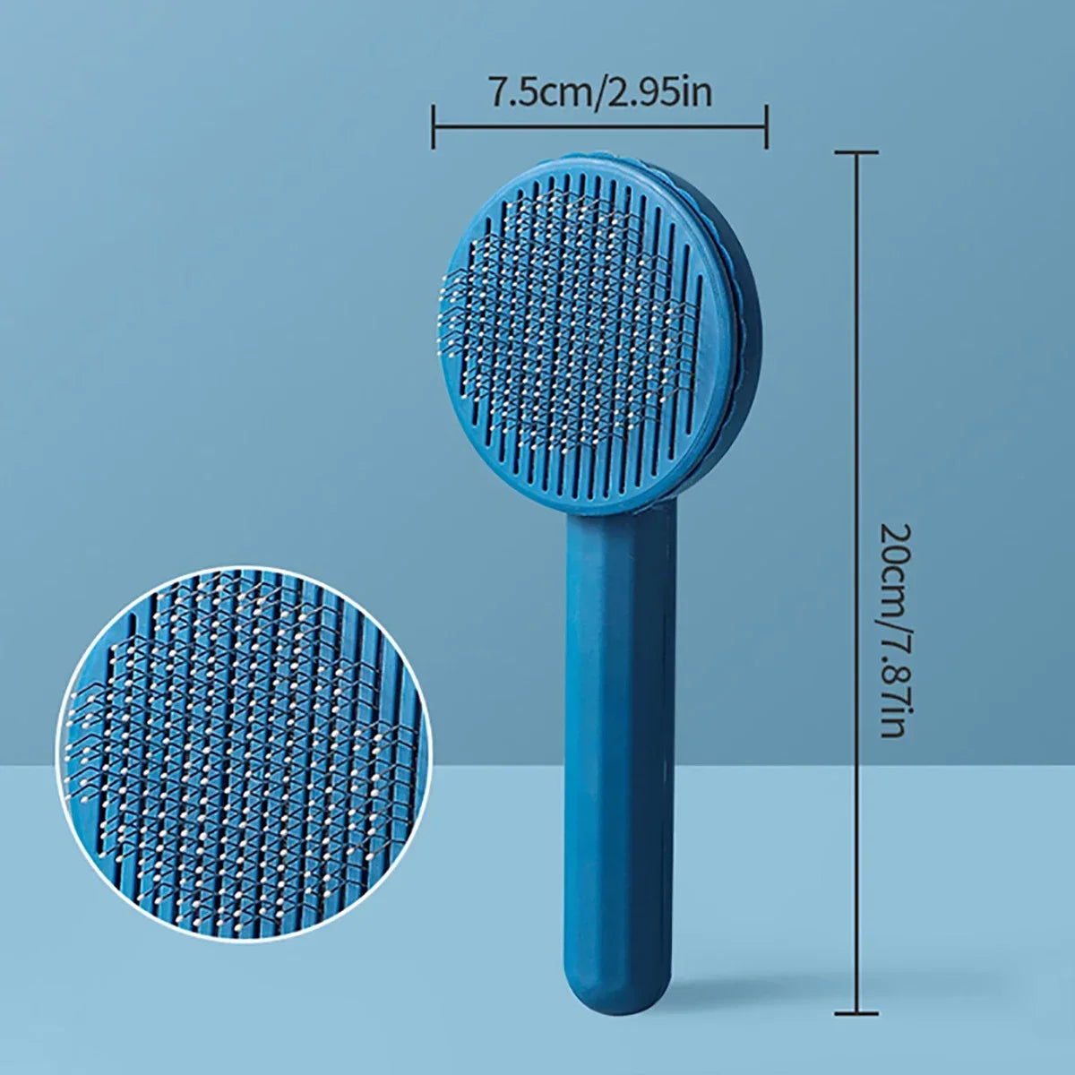 Stainless Steel Pet Comb – Long Hair Dog & Cat Grooming Comb