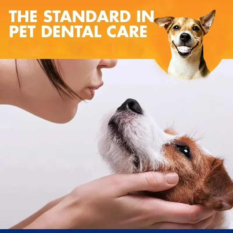 Dog Dental Care Kit – Pet Toothbrush & Toothpaste Set for Tartar