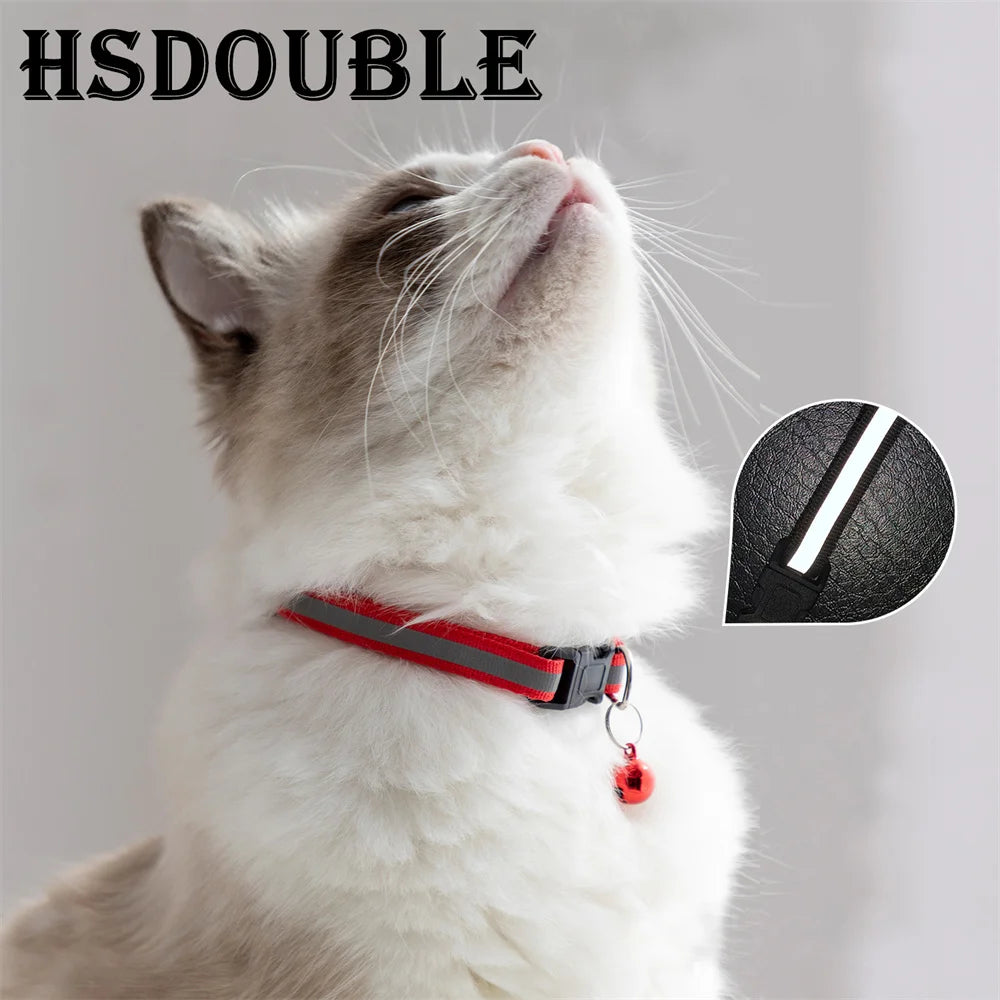 Reflective Cat Collars with Bells 2 Pack – Small Dogs & Cats