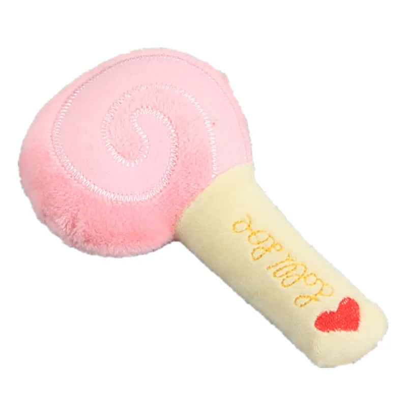 Squeaky Plush Food Dog Toys – Banana, Bone & Vegetable Chew Toys
