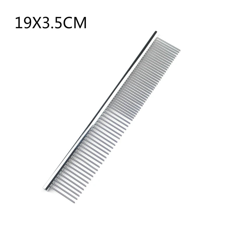 Stainless Steel Dog Comb – Long Thick Hair Dematting Comb 16/19cm