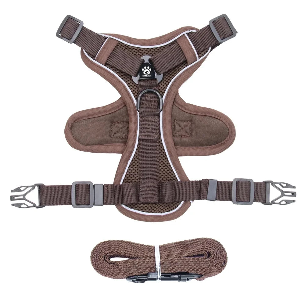 Cat Harness and Leash Set – Adjustable Reflective Vest Small to Large