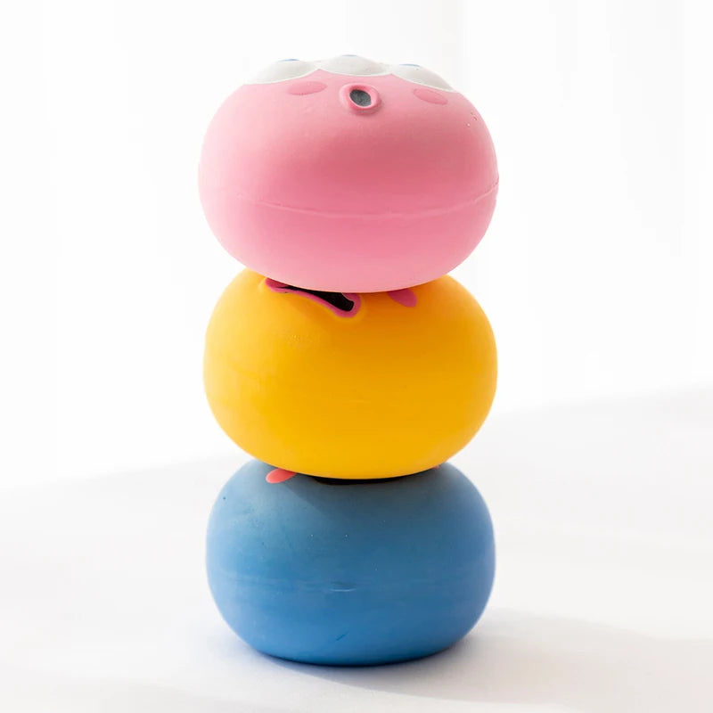 Squeaky Rubber Dog Ball – Bite-Resistant Teeth Cleaning Chew Toy