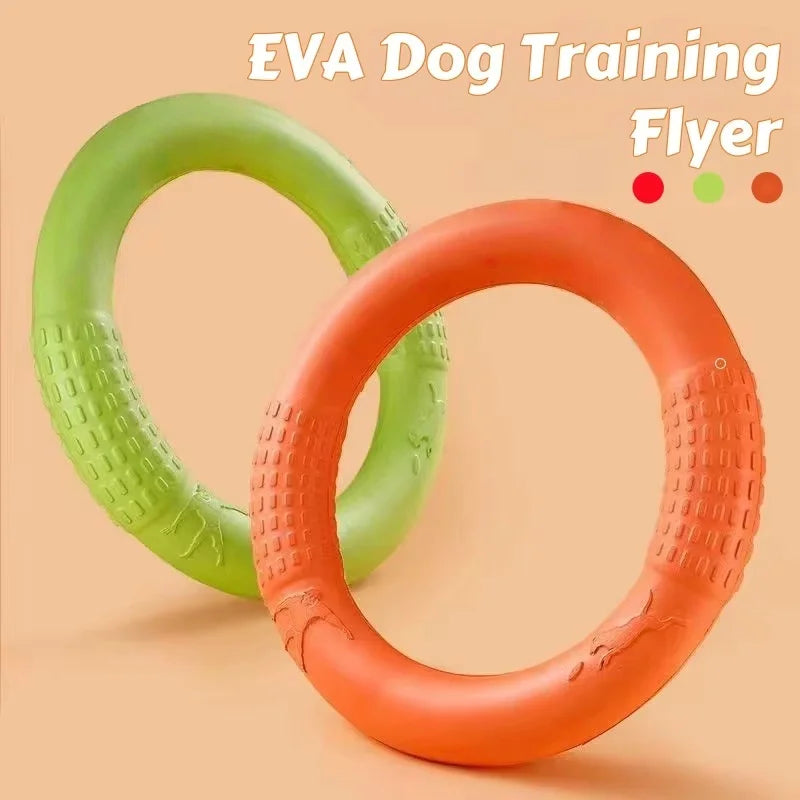 Floating EVA Dog Flying Disc & Tug Ring – Chew-Resistant Fetch Toy